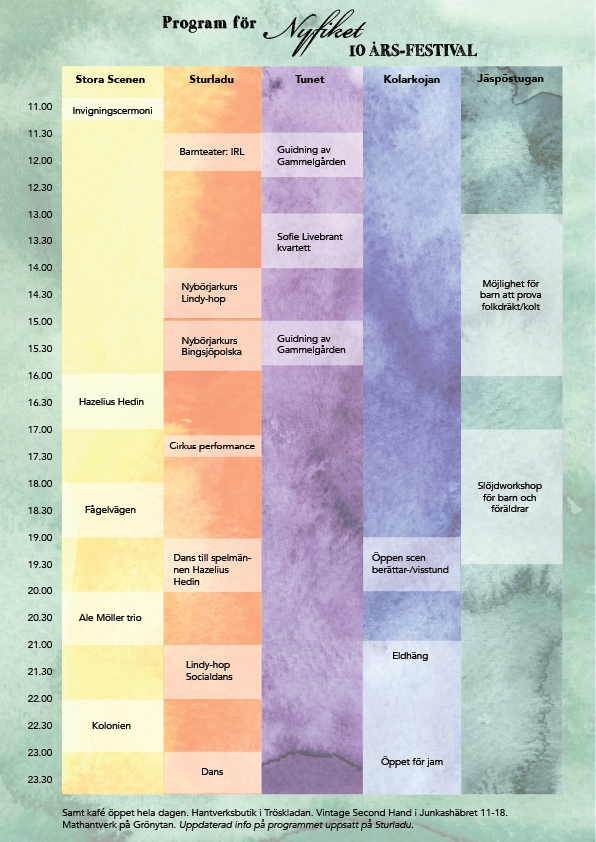 Program för 10-års festivalen